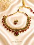 Thulasi Palakka Set Red-AEJ050