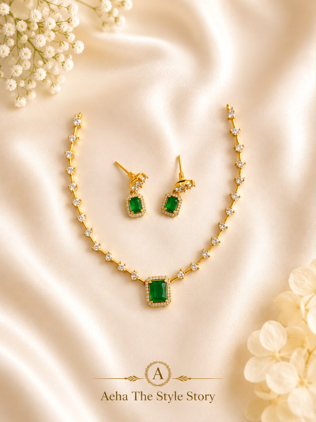 AD Parakeet Necklace Pemium-AEJ027