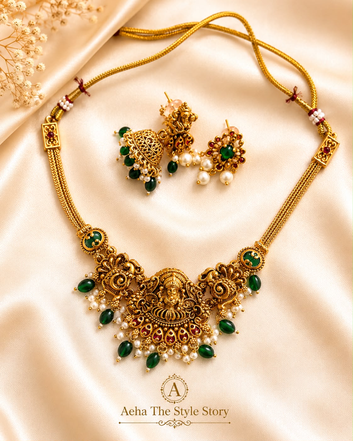Devi Nagas Necklace Set-AEJ038