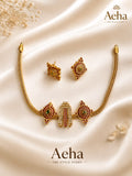 Antique Tirupati Namam Choker Set-AEJ058