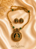 Chakra Enamel Saraswathi Pendant Chain-AEJ055