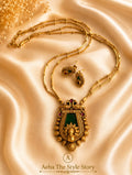 Peacock Palakka Pendant Chain-AEJ049