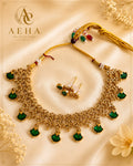 Designer Green Palakka Drop-AEJ077