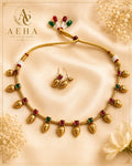 Mrinalini Antique Necklace-AEJ078