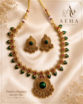Vanadevi Emerald Necklace-AEJ087