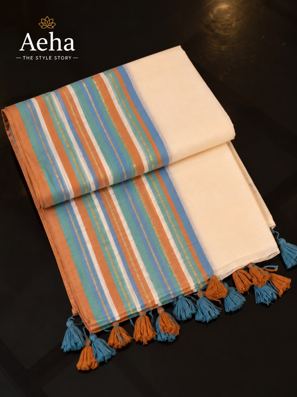 Chandini Mul Cotton Saree-AES02