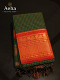 Kalyani Cotton Checked Saree-AES016