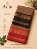 Kanchi Cotton Ganga Jamuna Border saree-AES015