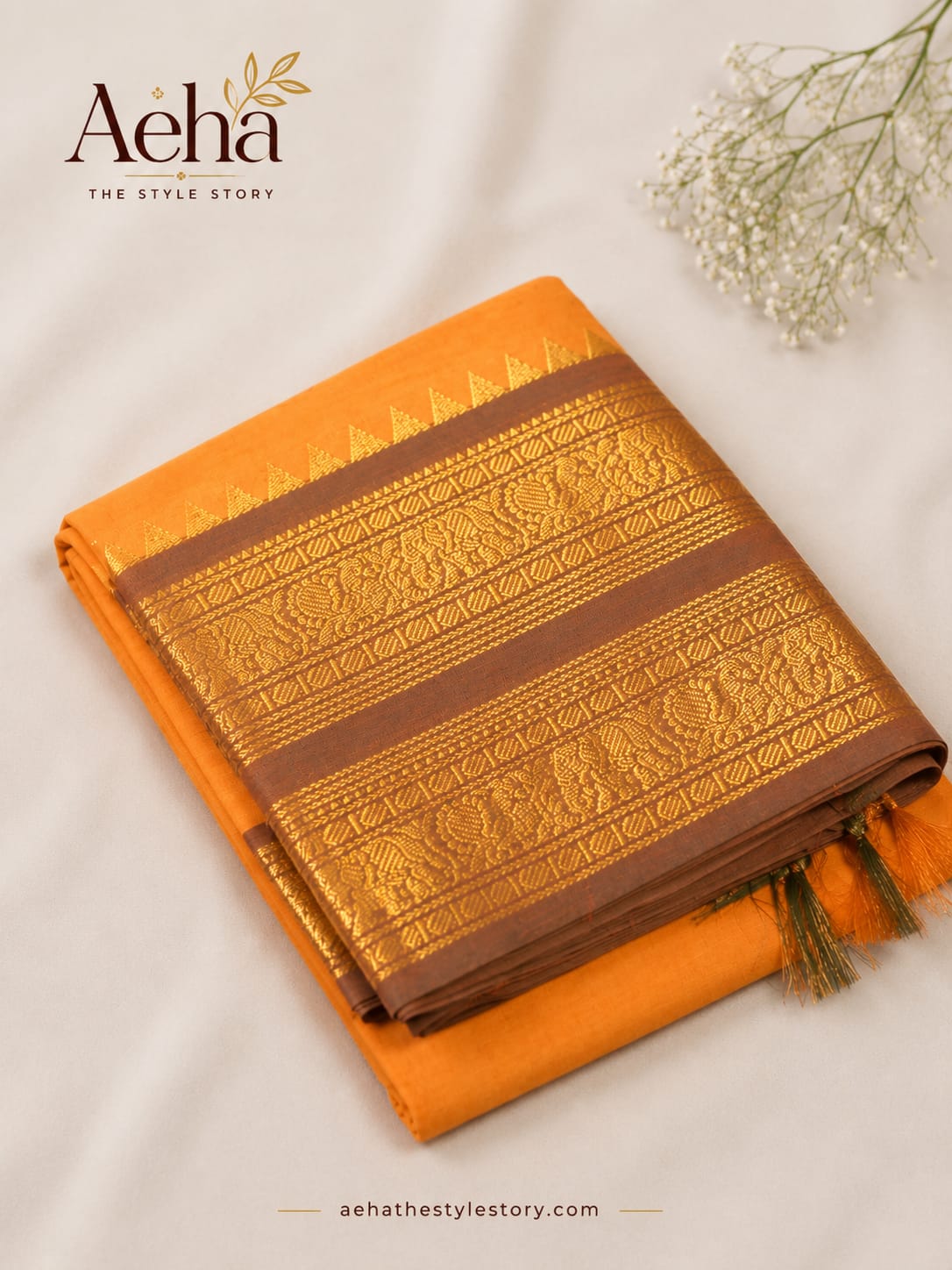 Kanchi Cotton Saree-AES010