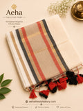 Traditional Kerala Kasvu Mul Cotton Saree-AES024