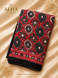 Semi Modal Ajrakh Saree-AES051