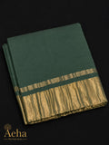 Pure Modal Lagdi Pallu Green Saree-AES032