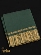 Pure Modal Lagdi Pallu Green Saree-AES032