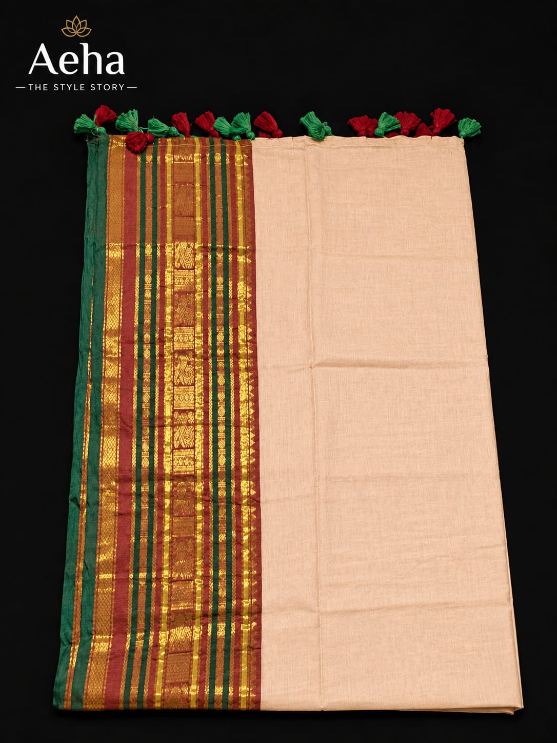 Kanchana Mul Cotton Saree-AES037