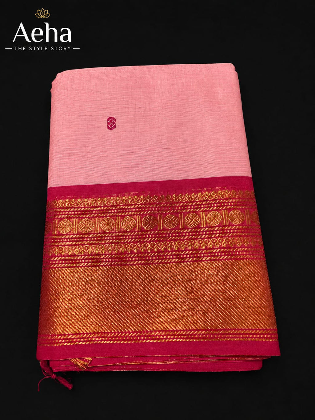 Premium Kanchi Cotton With Buttas-AES042
