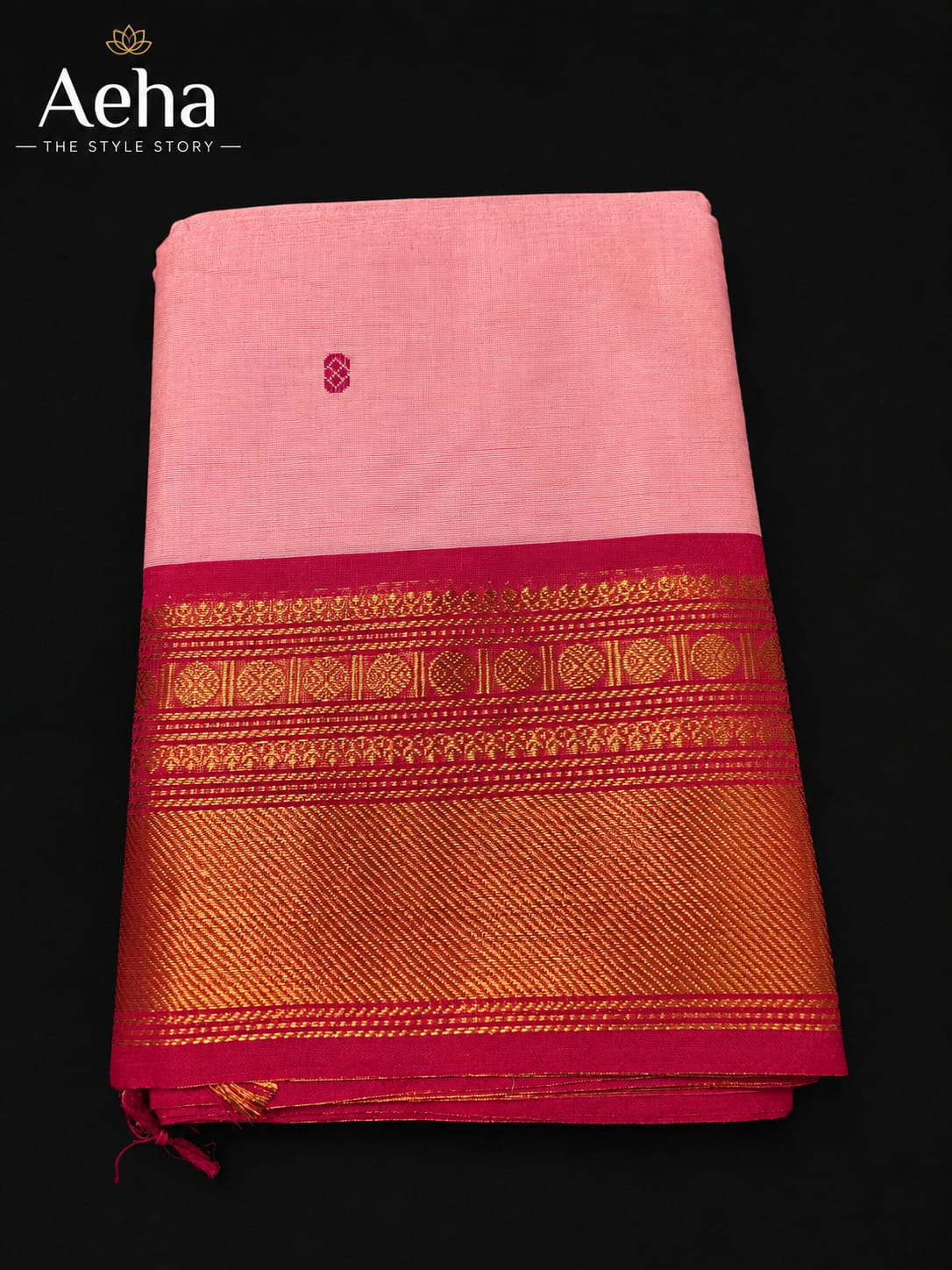 Premium Kanchi Cotton With Buttas-AES042