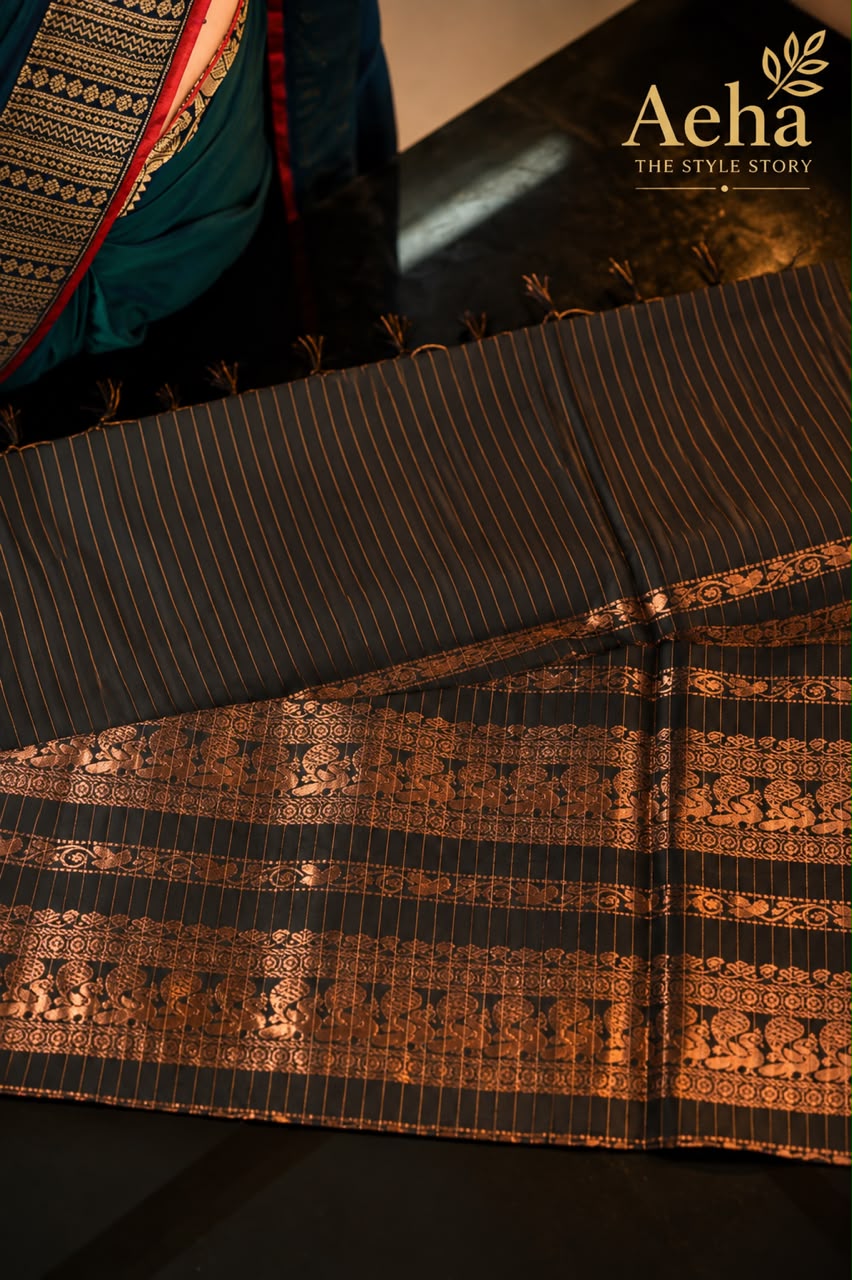 Ka;yani Cotton Checked Saree-AES017