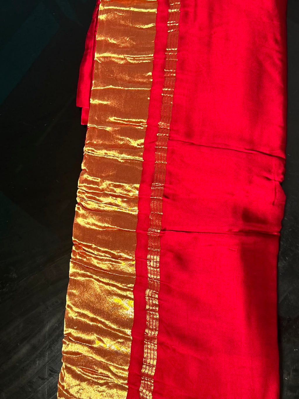 Pure Modal Lagdi Pallu Maroon Red Saree-AES031