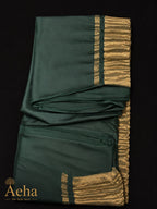 Pure Modal Lagdi Pallu Green Saree-AES032
