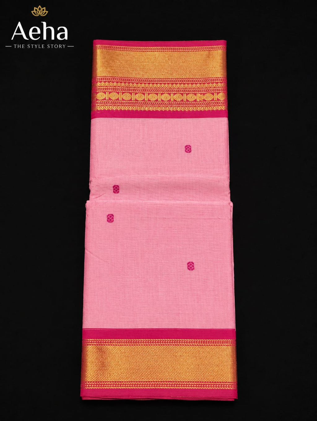 Premium Kanchi Cotton With Buttas-AES042