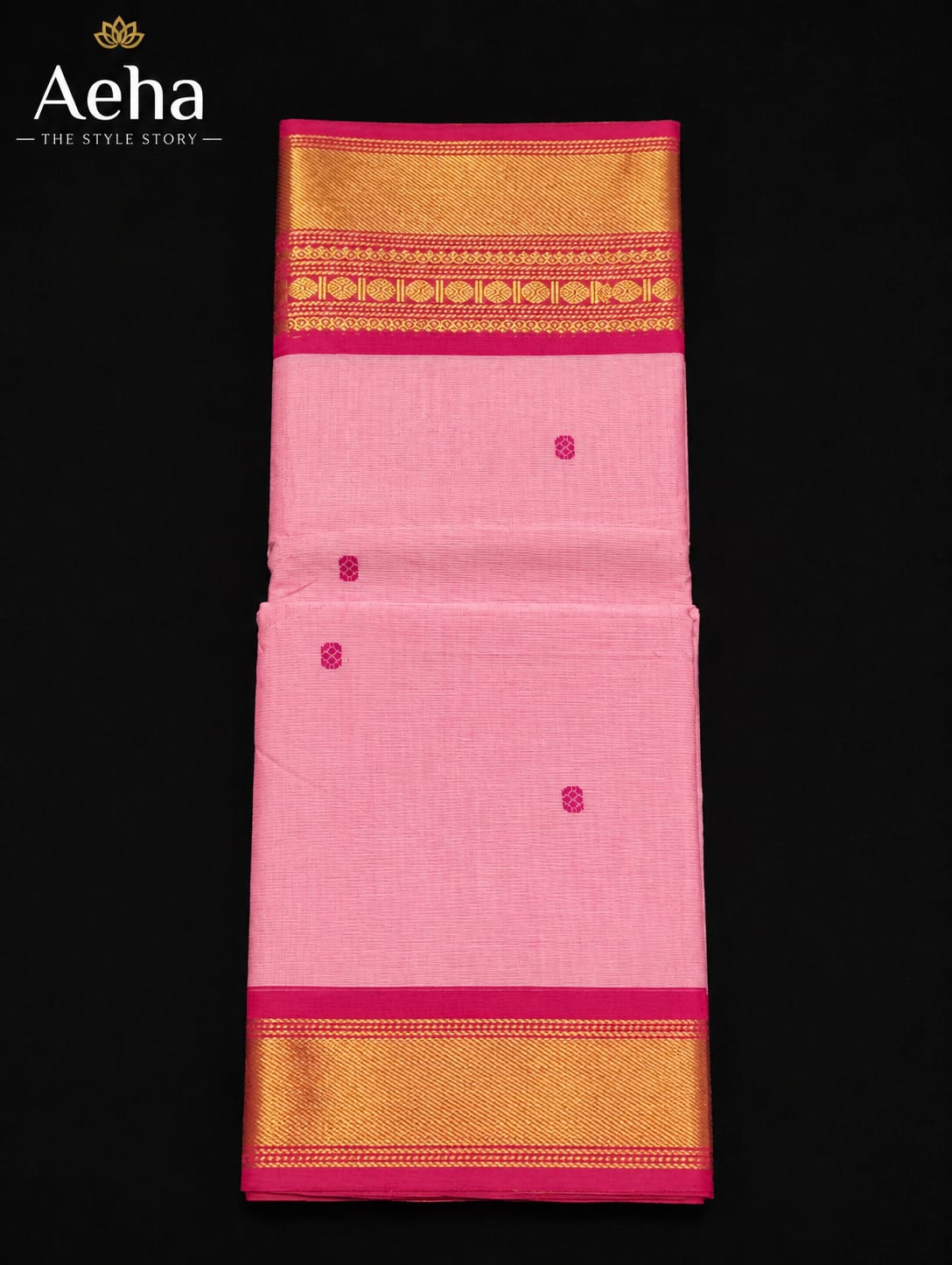 Premium Kanchi Cotton With Buttas-AES042