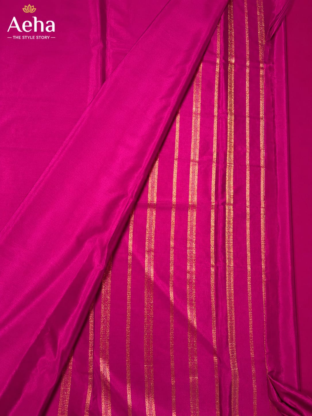 Semi Mysore Silk Purple Saree-AES045